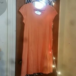 Long tropical colored dress